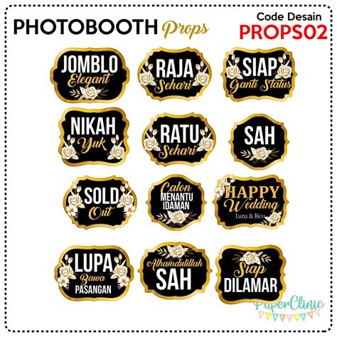 Photobooth property wedding photoprops pernikahan desain PROPS02