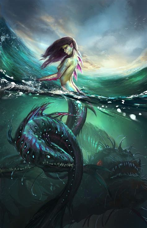 Pin By Alexandre Lessard On Merpeople Fantasy Mermaids Mermaid Art