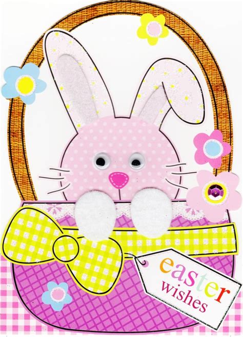 Cute Bunny Shaped Easter Greeting Card Cards Love Kates
