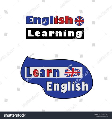 Learn English English Learning Vector Stock Vector Royalty Free