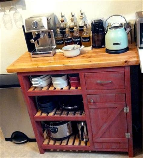 Easy do it yourself kitchen island. Coffee bar based on Easy Kitchen Island | Do It Yourself Home Projects from Ana White | Home ...