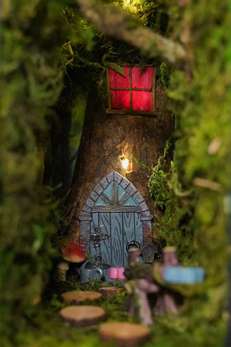 Book Nook Diorama Of A Fairy House Book Nook Shelf Insert Etsy