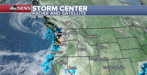 Pacific Northwest Weather Map Detailed Map