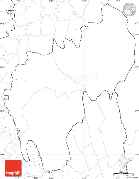 Sites like no labels map provide google maps access, but without the labels. Blank Simple Map of Tripura, no labels