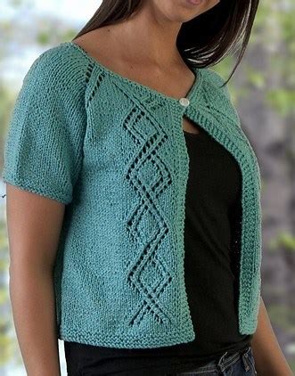 Fold up the hem 2 inches to the outside to create the cuff and press in place. Craft Passions: Lady's Top Down Summer Lace Cardigan ...