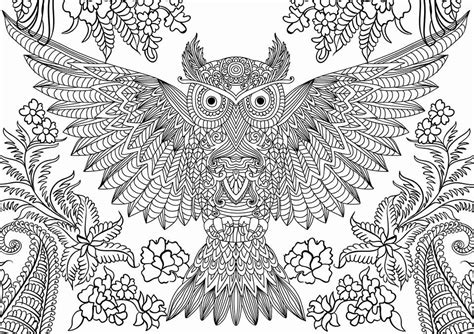 christmas owl adult coloring pages dejanato