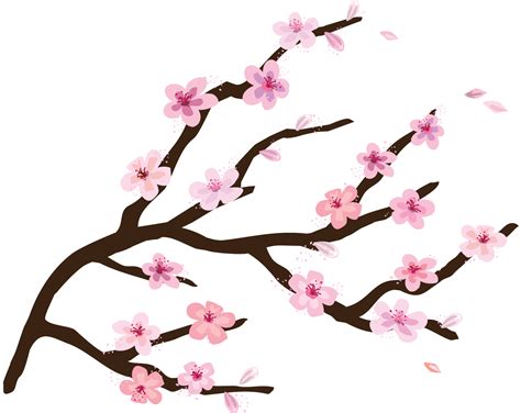 Cherry Blossomflower Cartoon Logo Image For Free Free Logo Image