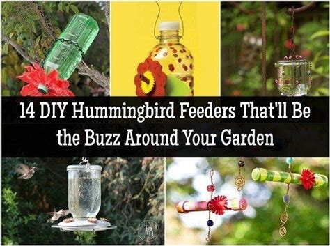 14 Diy Hummingbird Feeders Thatll Be The Buzz Around Your Garden