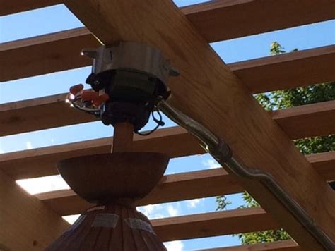 Need Help Mounting Our New Outdoor Ceiling Fan Under Our Pergola