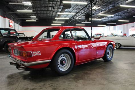 1976 Triumph Tr6 44377 Miles Red Convertible For Sale
