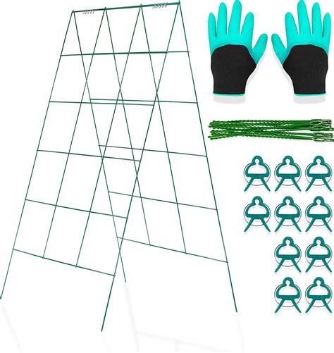 Goletio Cucumber Trellis A Frame Trellis For Raised Bed Climbing