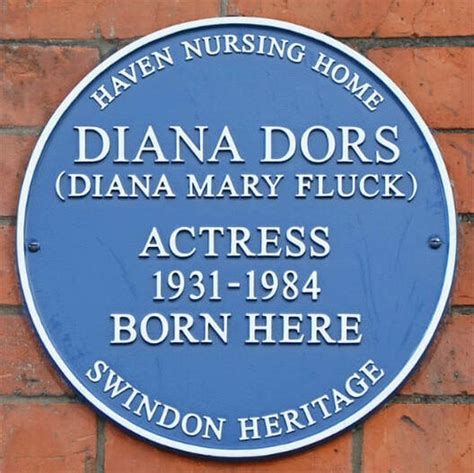 Diana Dors Swindon Heritage Blue Plaques