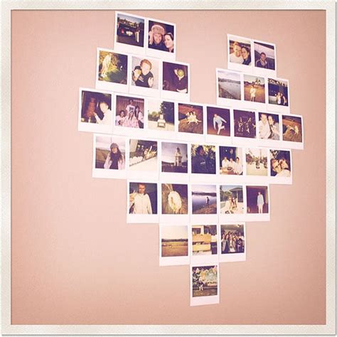 Show Off Your Polaroid Love With A Heart