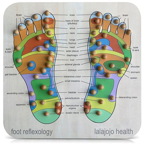 Foot Massager And Reflexology Tool Hand Crafted Massage Board For