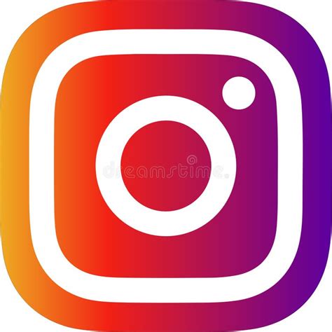 Instagram Logo Squared Colored Editorial Stock Image Illustration