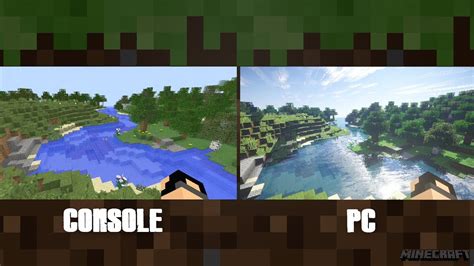 Minecraft Console Vs Pc Graphics Comparison Youtube