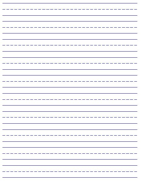 Blank Cursive Paper Handwriting Paper Printable Writing Paper
