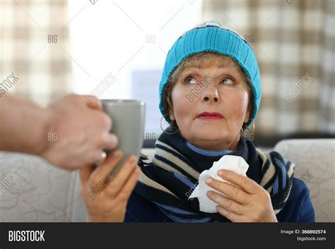 Elderly Woman Scarf Image And Photo Free Trial Bigstock