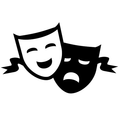 Musical Theatre Mask Drama Play Mask Png Download 576576 Free