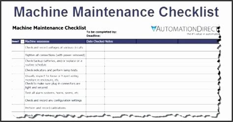 On time maintenance enables owner of vehicle or asset to keep it in long running position and having a details and regularly updated. 6 Preventive Maintenance Checklist Template - SampleTemplatess - SampleTemplatess