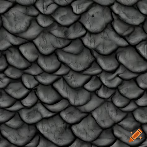 Seamless Grayscale Dragon Scale Texture