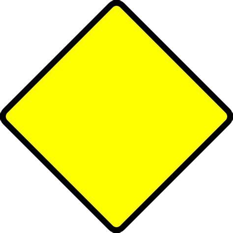 Blank White Road Sign