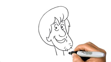 How To Draw Shaggy From Scooby Doo Easy Step By Step Youtube