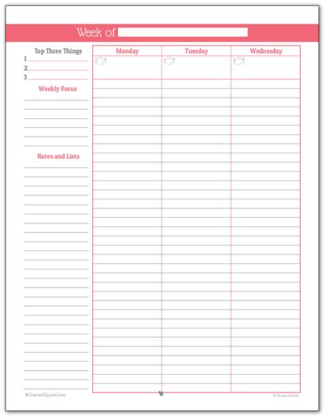 Today Daily Planner Printable When You Have Tons To Do In The One