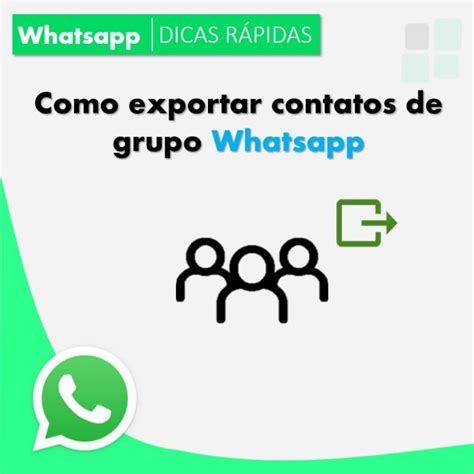 Como Exportar Contatos De Grupos Do Whatsapp Para O Excel Smart Planilhas