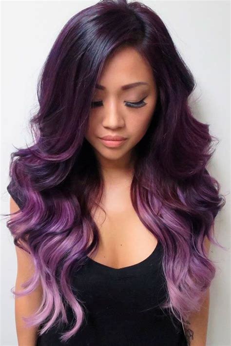 15 Gorgeous Options For Purple Ombre Hair Purple Hair Highlights