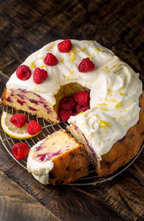 Lemon Raspberry Bundt Cake Baker By Nature Raspberry