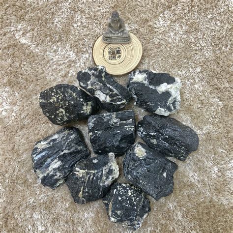 Natural Black Tourmaline Rough Ultimate Protection Stone