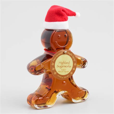 Highland Sugarworks Gingerbread Man Maple Syrup Bottle By World Market Maple Syrup Bottles