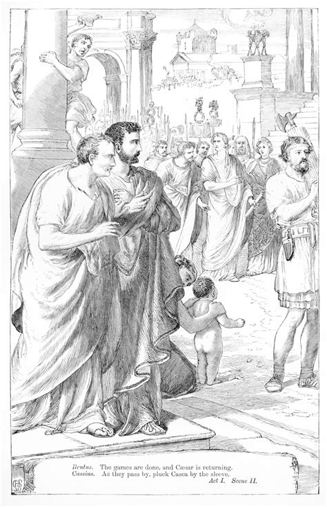 Cassius And Brutus Victorian Illustrated Shakespeare Archive