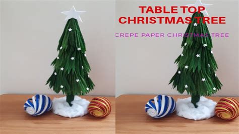 Table Top Christmas Tree Ll Very Easy Crepe Paper Christmas Tree Ll