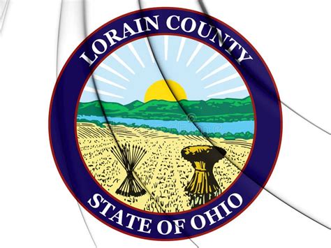 3d Seal Of Lorain County Ohio Usa Stock Illustration Illustration