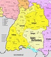 Deutschland Karte Baden Württemberg - Landkarte
