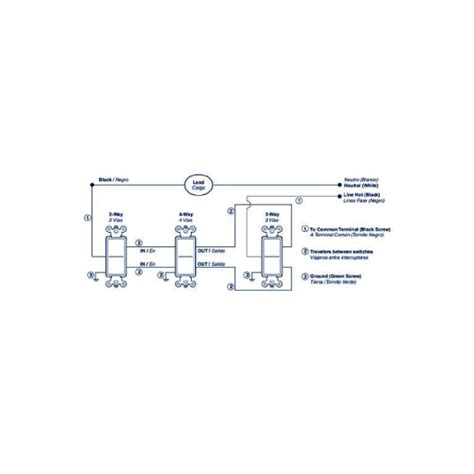 It shows the components of the circuit as simplified shapes, and the power and signal connections between the devices. Leviton Decora 15 AMP 4-Way Intermediate Rocker Switch - 120/277V | Platinum Imports Inc. Barbados