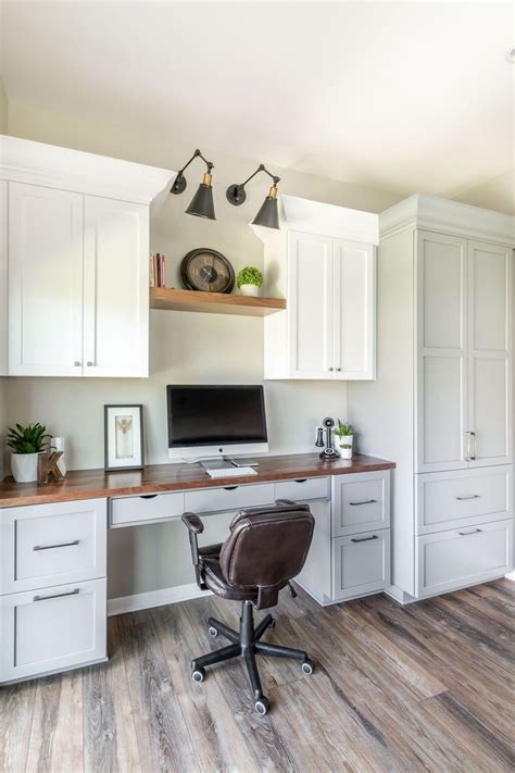 Kitchen Desk With Butcherblock Counters Kitchen Office Nook Home