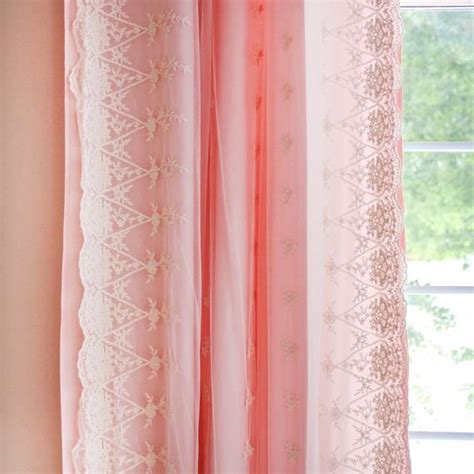 Luxury Embroidery Lace Ivory Ruffle Sheer Shabby Cottage French Curtain