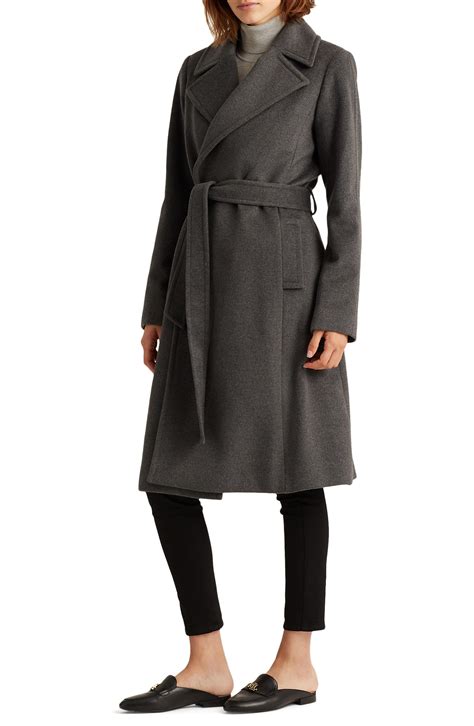 Lauren Ralph Lauren Wool Blend Wrap Coat Nordstrom Wrap Coat Coat