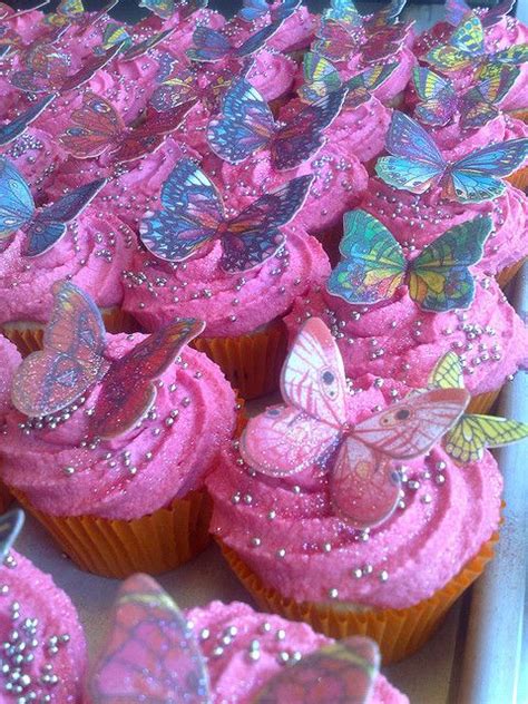 Pink Butterfly Cupcake Idea Butterflyparty Butterfly