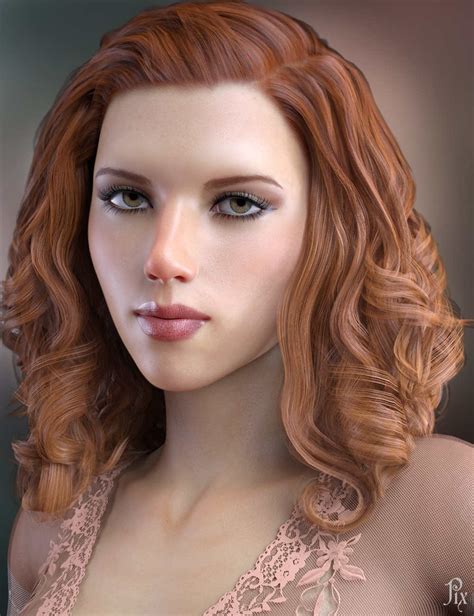 Scarlett Johansson For Genesis 8 Female Celebrity 3d Model Daz Poser