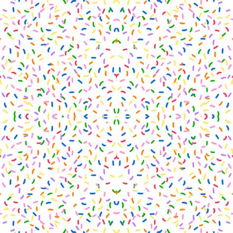 Transparent Sprinkles Round