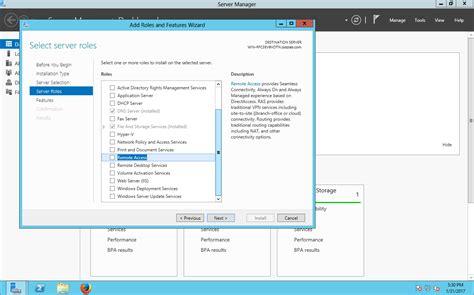 Installing The Routing And Remote Access Role On Windows Server 2012 R2
