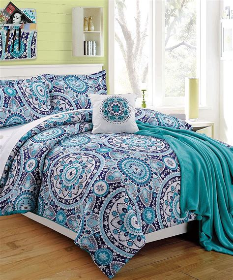 Free delivery for many products! Blue Emblem Four-Piece Twin XL Comforter Set | Comforter ...