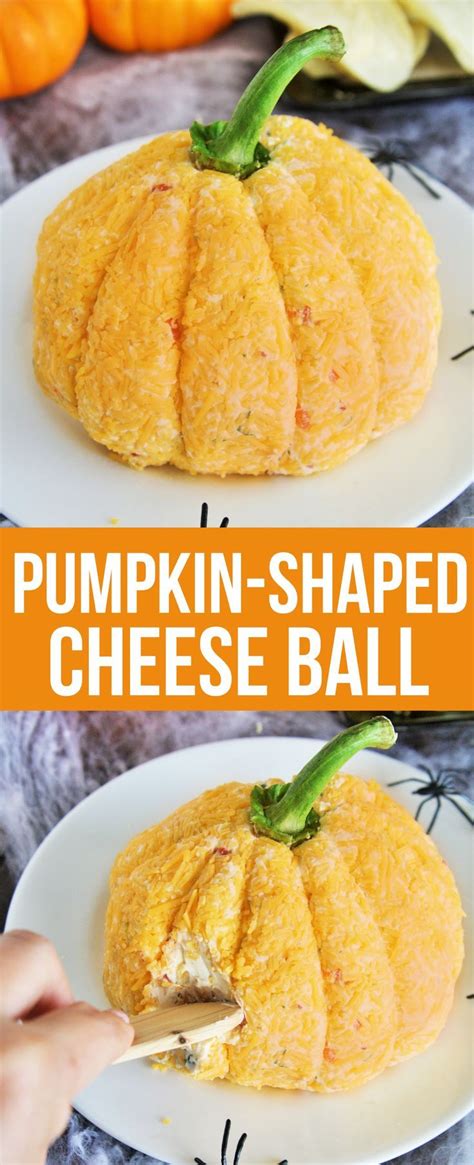 This Pumpkin Shaped Cheese Ball Is So Easy To Throw Together And Makes