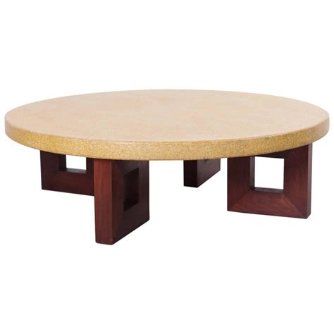 Can fit into all your decoration requirements. Paul Frankl Cork Coffee Table at 1stdibs