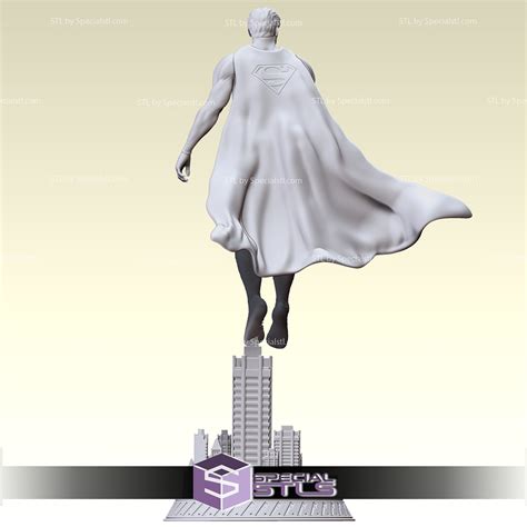 Superman Christopher Reeve 3d Model Flying On The City Specialstl