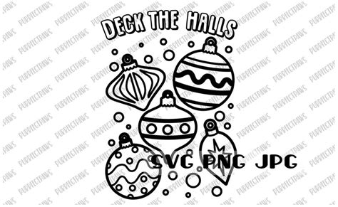 Merry Christmas Coloring Svg Bundle Digital Image Instant Etsy